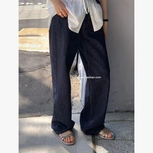 class韩国直邮022606 OUNCE 韩代2026款  丹宁色牛仔裤