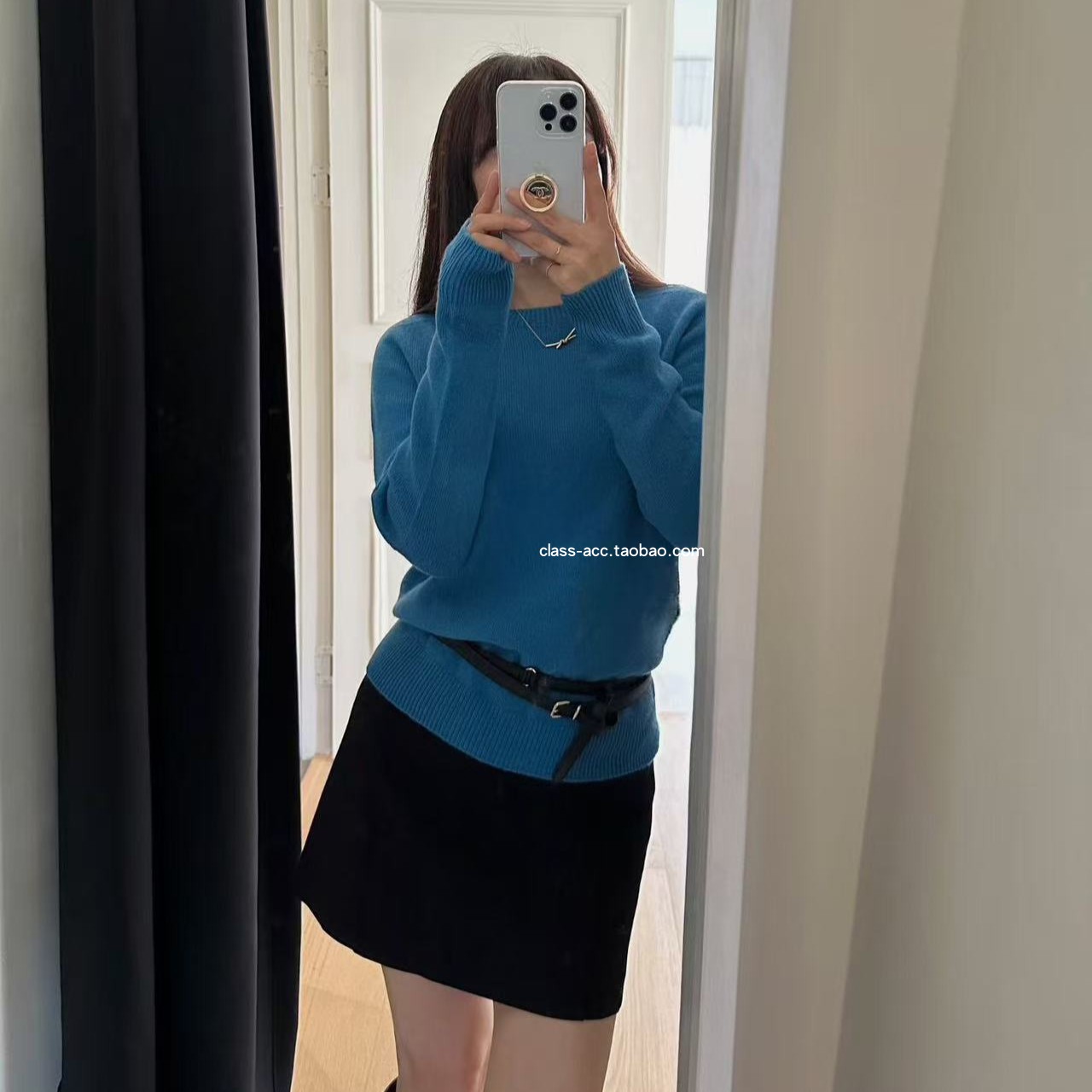 class韩国直邮112110 2nd GATE韩代2025款一片式柔软羊毛1oo毛衣