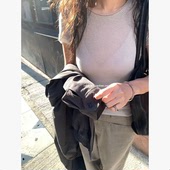 class韩国直邮012205 切边纯欲系小漂亮短袖 UNDERSON 韩代2026款