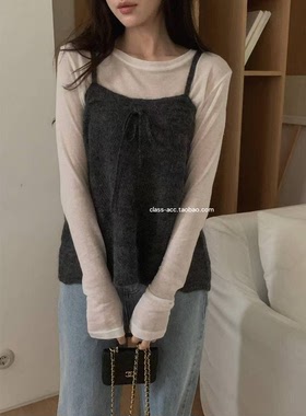 class韩国直邮120511 Miel 韩代2025款  针织小吊带