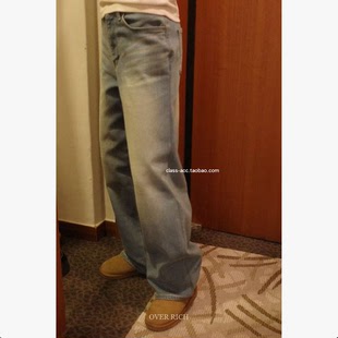 带弹力加绒直筒牛仔裤 class韩国直邮122407 韩代2025款 RICH OVER