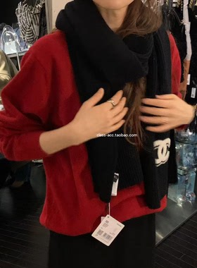 class韩国直邮111009 OUNCE 韩代2025款  羊毛1oo深V领毛衣