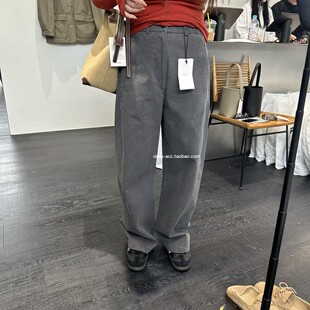 class韩国直邮022218 OBJECT 韩代2026款  松紧腰宽松镰刀裤