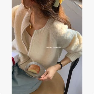 氛围感拉链毛衣开衫 韩代2025款 OUNCE class韩国直邮122303