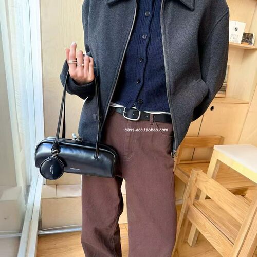 现class韩国直邮1031914bucks&leather韩代26 法式吐司包迷你小号