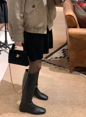 class韩国直邮121115 OUNCE 韩代2025款  丝绒半裙