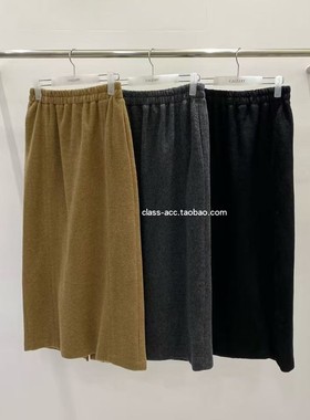韩现class韩国直邮102913 gallery 韩代2025款  松紧腰羊毛半裙