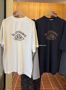 class韩国直邮1032223 Choi 韩代2026款  牛角包假两件T