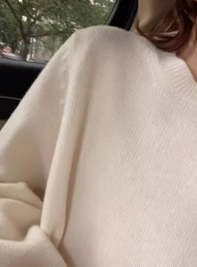 韩现class韩国直邮112405 OUNCE韩代2025款羊毛1oo四色毛衣