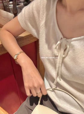 class韩国直邮123004 THE ABLE 韩代2025福利款  针织短袖