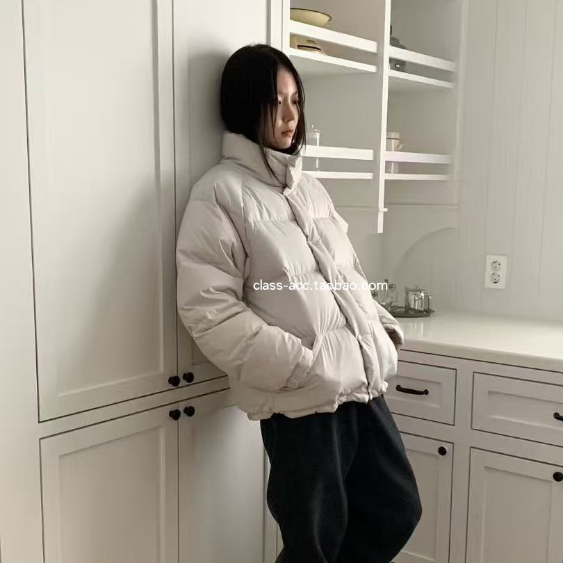 class韩国直邮101901 OBJECT 韩代2025款  小立领鸭绒8:2羽绒服