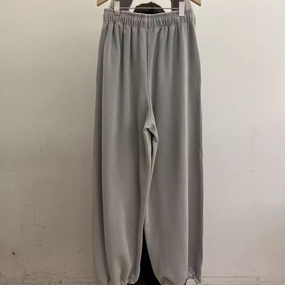 class韩国直邮111901 taupe韩代2025款加绒宽松帅气可收脚卫裤