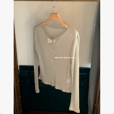 class韩国直邮030114 OBJET 韩代2026款  天丝羊毛打底T