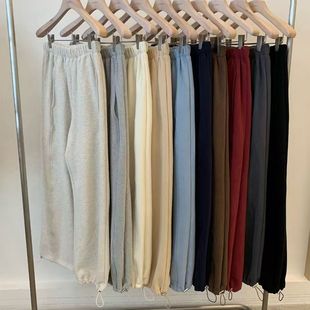 加绒可束脚十色卫裤 class韩国直邮112301cobalt blue韩代2025