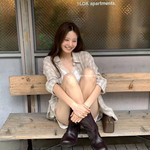 class韩国直邮052008 OUNCE 韩代2026款  格子衬衫
