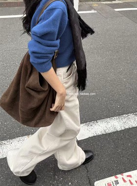 class韩国直邮112608 VERGAMOT韩代2025后腰松紧灯芯绒拉绒裤