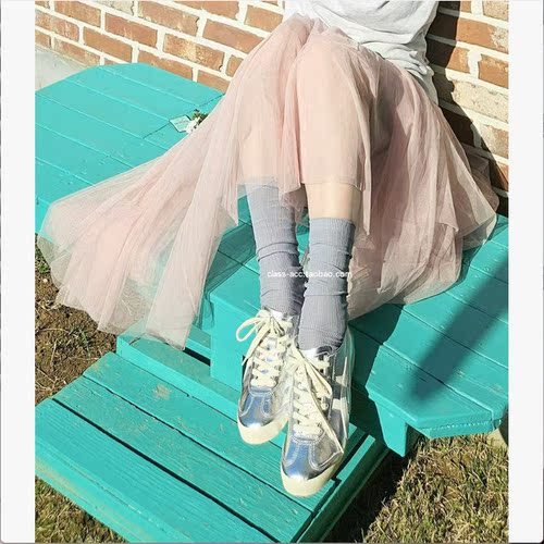 class韩国直邮061029 Aileen韩代2026春夏薄款凉感面料多色中筒袜