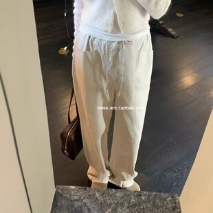 棉1oo宽松休闲裤 class韩国直邮031503 抽绳款 韩代2026 VEGETABLE