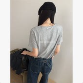 class韩国直邮012010 小标圆领短袖 ANOU 韩代2026款