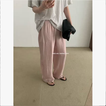 class韩国直邮060917 idee 韩代2026款  光泽感垂感轻薄甩裤