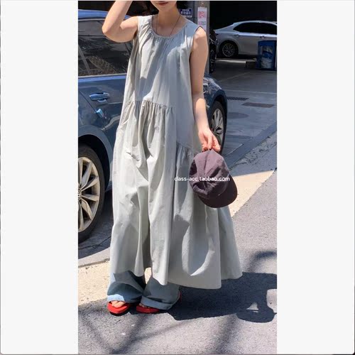 class韩国直邮051813 over rich 韩代2026款  无袖连衣裙