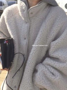 class韩国直邮102704 taffeta 韩代2025款 小立领摇粒绒外套