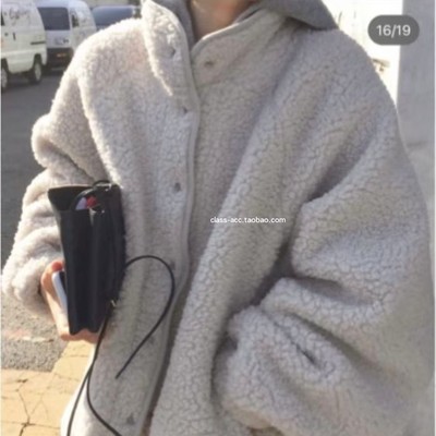 class韩国直邮102704 taffeta 韩代2025款 小立领摇粒绒外套