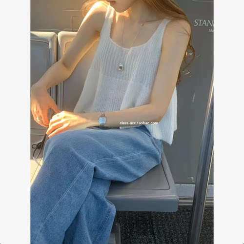 class韩国直邮1040126 OUNCE 韩代2026款  春秋款直筒牛仔裤