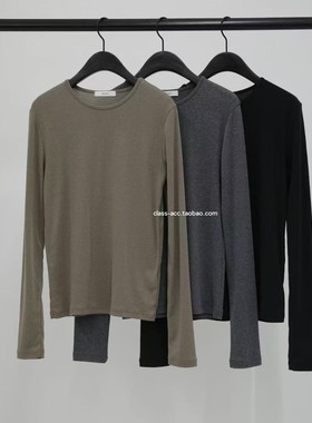 class韩国直邮121703 OBJECT 韩代2025款  圆领打底T
