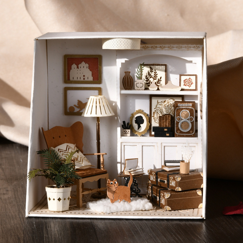 智趣屋diy小屋纸尖生活开放式立体纸艺拼装模型家居摆件创意礼物