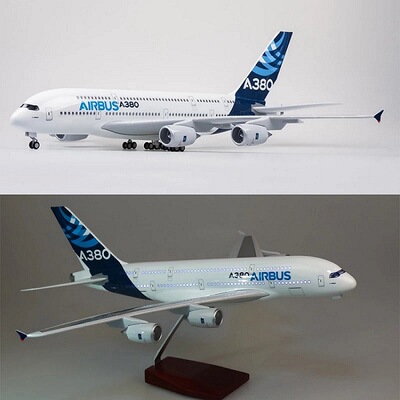 1:160 46cm A380Prototype 380原型机航空飞机仿真模型办公摆件