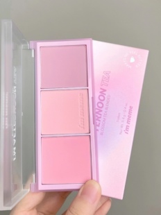 05新色花茶盘！immeme下午茶三色腮红花茶盘腮紫冷调牛奶粉紫哑