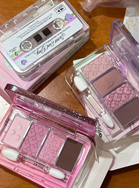 Shinee代言新品！韩国Etude爱丽磁带限定系列唇膏四色眼影盘