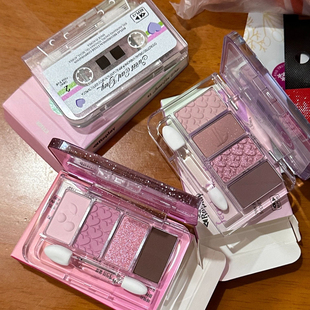 Shinee代言新品！韩国Etude爱丽磁带限定系列唇膏四色眼影盘