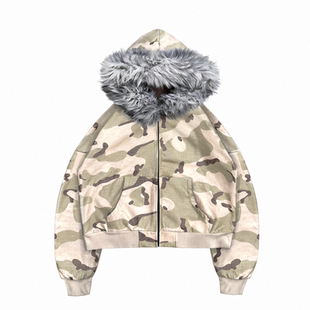 CAMO SERPENTINE 迷彩蛇纹压蜡毛领卫衣外套 DROP3 TecNineGroup