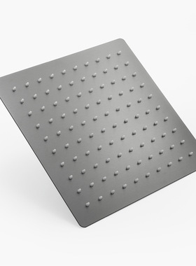 YJB卫浴高质枪灰色洗浴花洒单头民宿酒店淋浴房简约超薄顶喷淋头