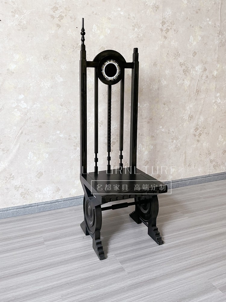 缀之林橡木美式复古餐椅