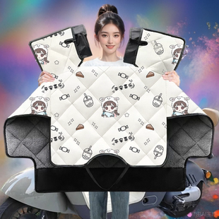 适用飞鹰F150摩托车电动车冬季挡风被加绒加厚冬天冬款保暖防风罩