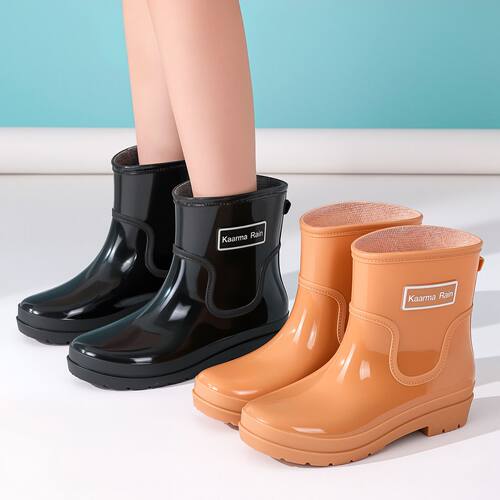好看的雨鞋女款洋气时尚外出短筒韩国雨靴厚底防滑防水鞋厨房胶鞋