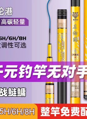 日本进口碳素达瓦名伦港台钓鱼竿超轻超硬大物黑坑野钓鲢鳙综合竿