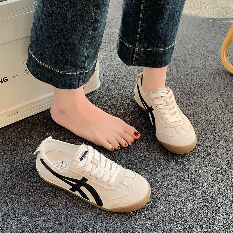 爆款百搭平底德训鞋女2026年新款春季ins潮薄款休闲运动阿甘板鞋,女鞋,德训鞋,淘宝优惠券,粉丝福利购,淘宝优惠卷