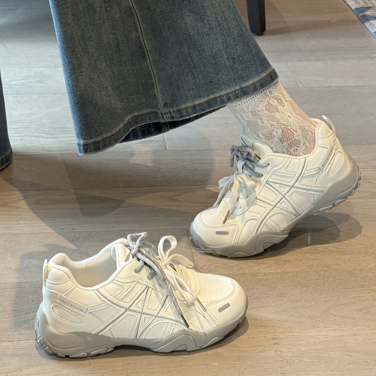 爆款百搭厚底老爹鞋女2026年新款秋季时尚休闲ins潮运动德训鞋子
