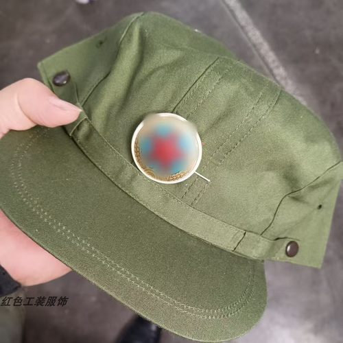 老式87军绿色户外休闲帽