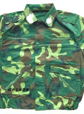 春夏男女迷彩棉质耐磨大口袋单裤