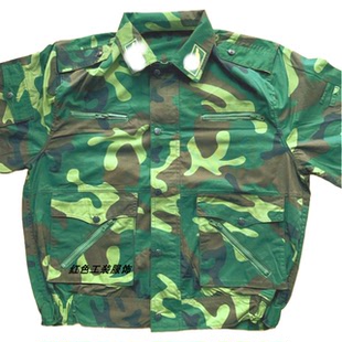 春夏87迷彩服单上衣单裤男涤棉耐磨耐耐用老式大口袋多口袋男女款