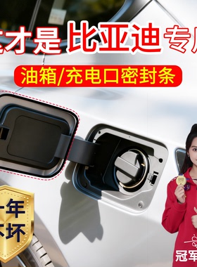 比亚迪D1/e2/e3/e5/e9/e6/s7速锐思锐油箱口盖防水充电口防尘胶条