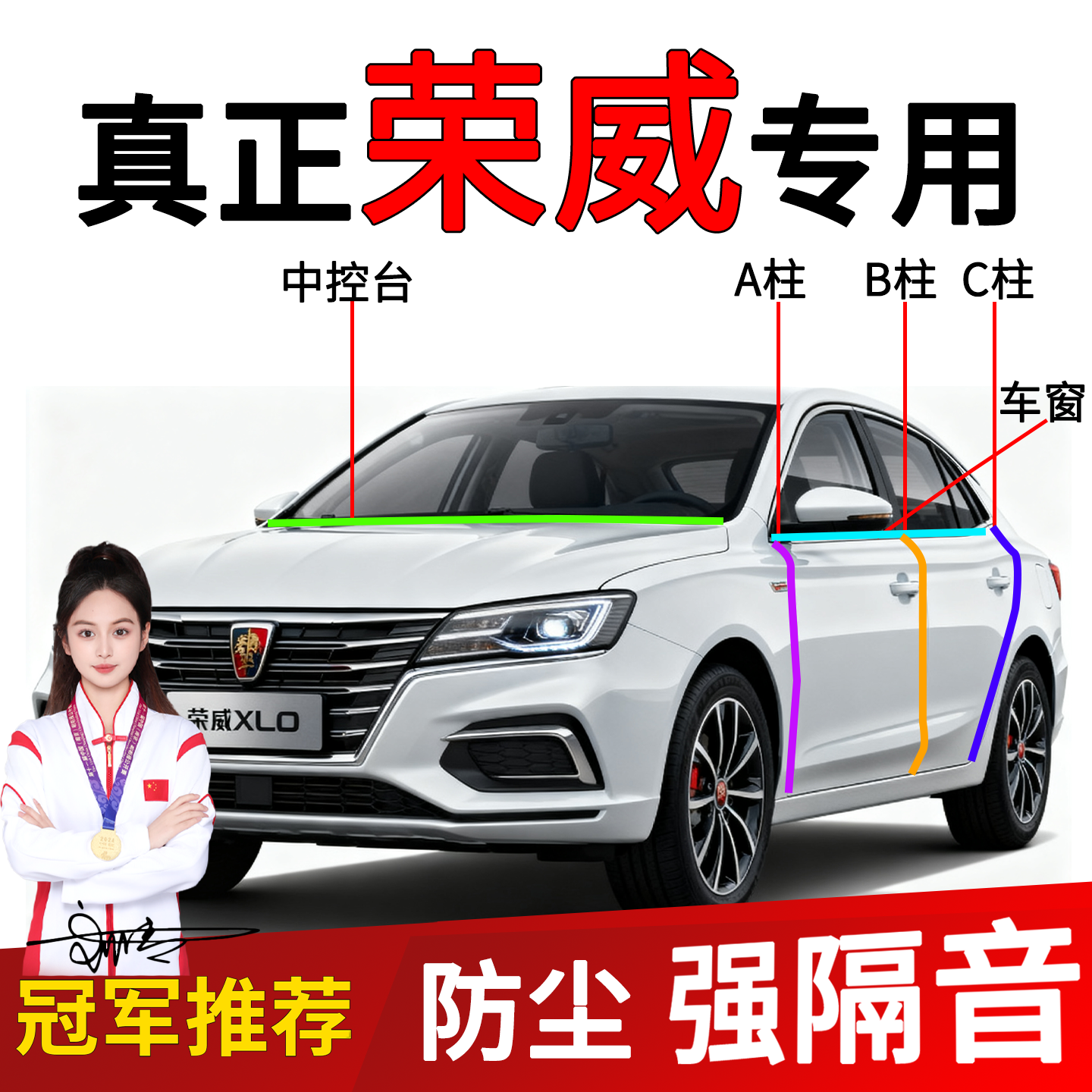 荣威防风防尘隔音降噪密封条