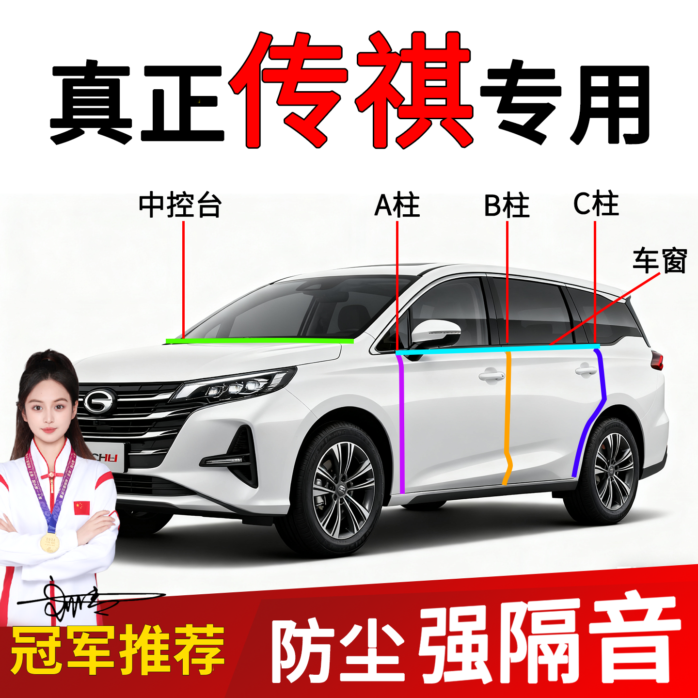 广汽传祺车门隔音密封条