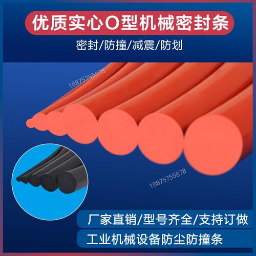 O型圆柱汽车密封条隔音防尘膨胀塞缝隙插入实心海绵橡胶密封条 - 封面