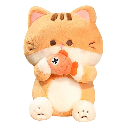 Милая плюшевая кукла со шнуром, детская игрушка, подушка, кот, подарок на день рождения, котенок